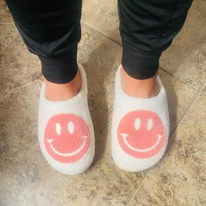 Put On Your Happy Face Slippers NEW